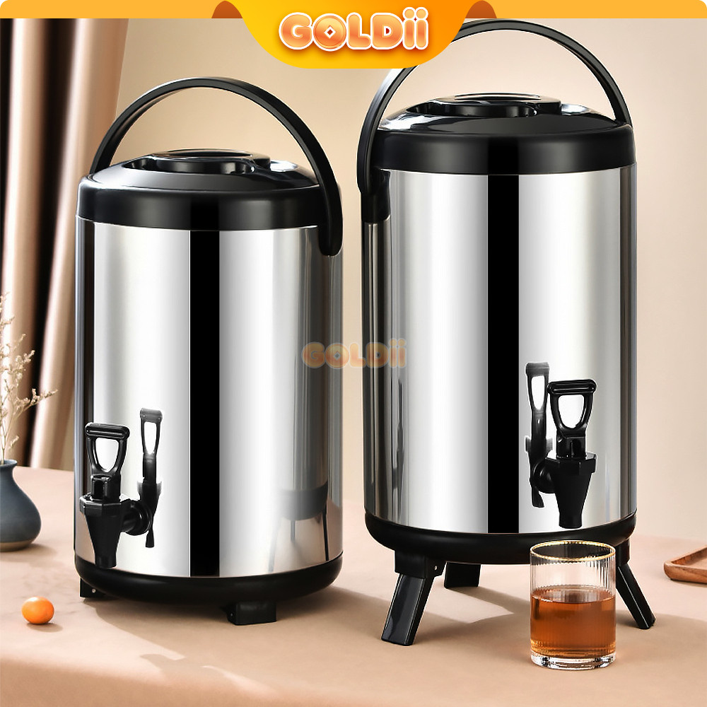 ZENITSTORE GOLDII - Termos Air Milk Tea 8 10 12 Liter Dispenser Minuman Serbaguna Drink Jar Termos S