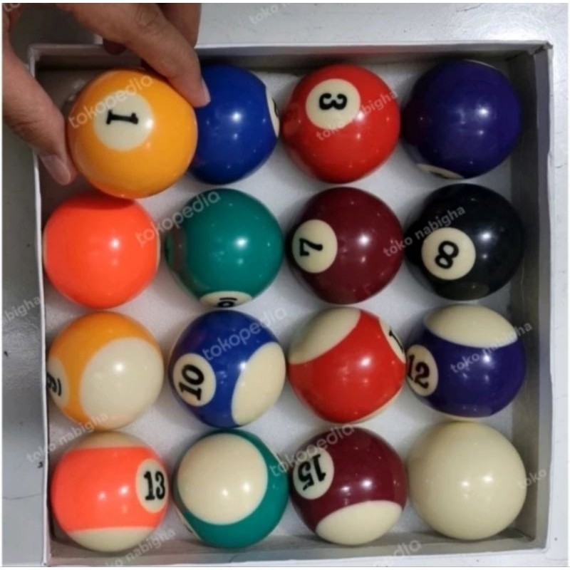 Bola Billiard 2.1/4" Bola Billiard Besar
