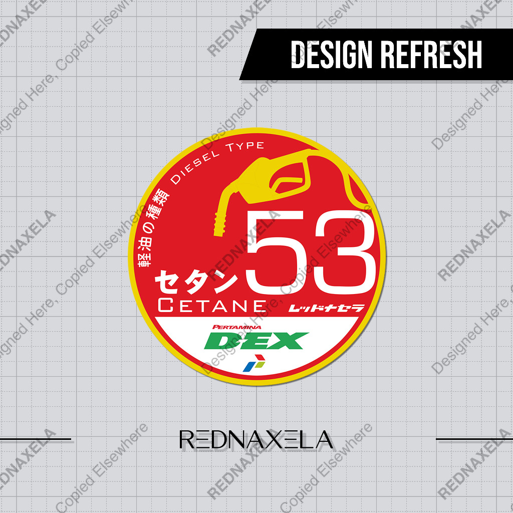 

Stiker Vinyl JDM Warning Bahan Bakar BBM Fuel Notice Stiker Bensin Pertamina Dex