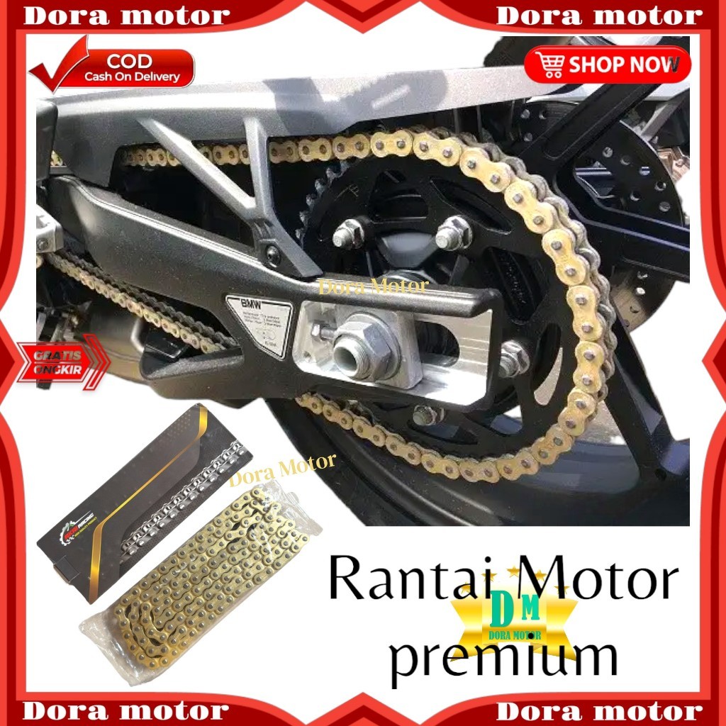 RANTAI MOTOR SSS / RANTAI GOLD SSS / AKAI 428,415 PANJANG 130,140L