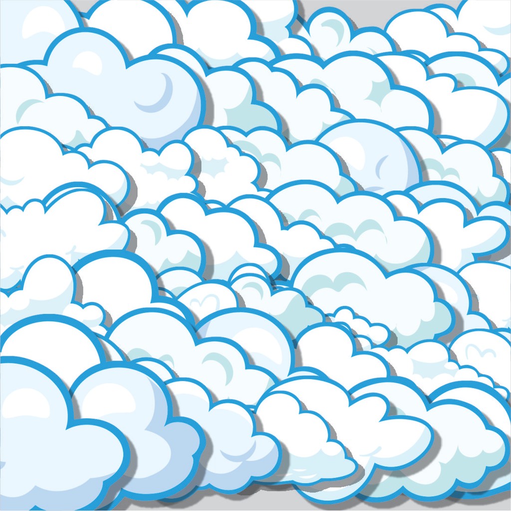 

Stiker Cutting Pack Stiker Awan Cerah Isi 100Pcs Series Aesthetic Lucu Keren Untuk Koper Bahan Vynil