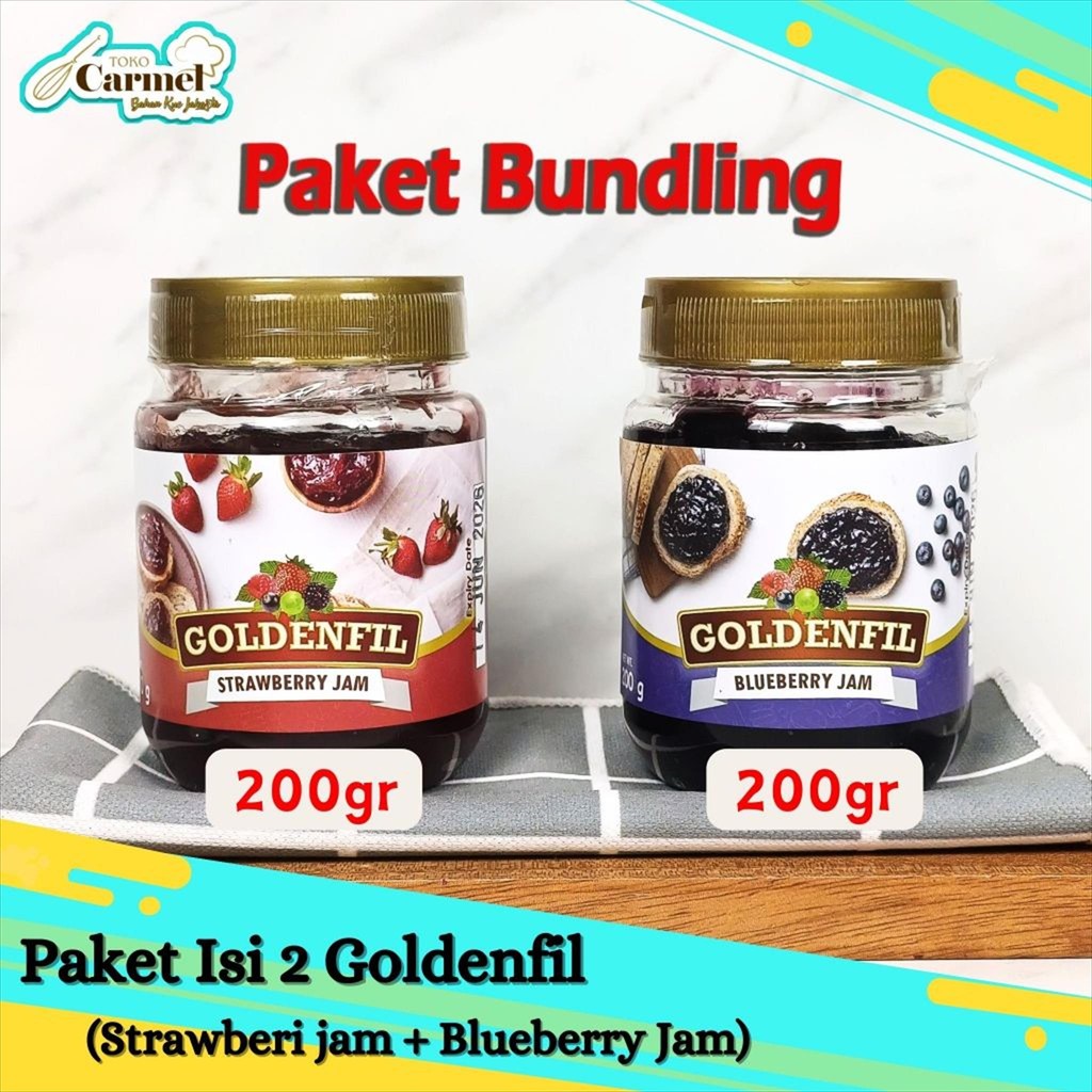 

JAKARTA - (PAKET ISI 2) Goldenfil 200gr Selai Coklat Crunchy Aneka Rasa