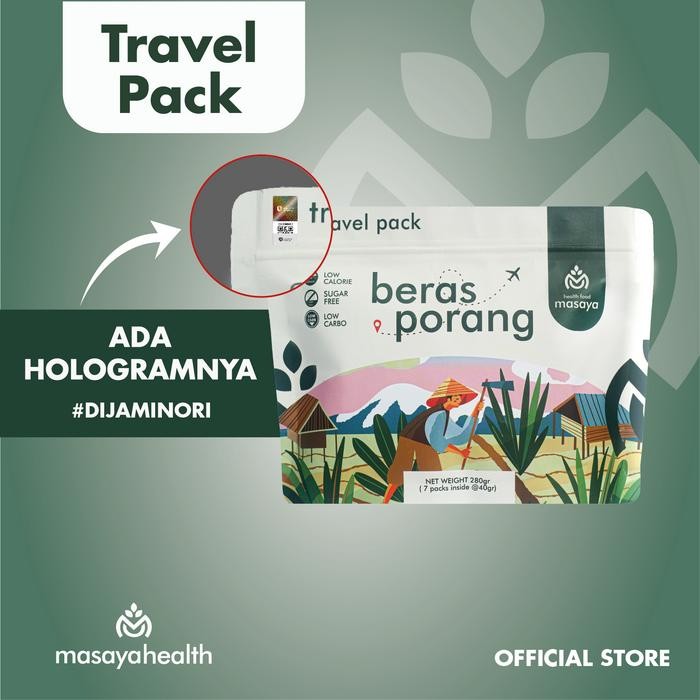 

Travel Pack MASAYA BERAS PORANG - shirataki konjac healthy food Nasi Rice Merah