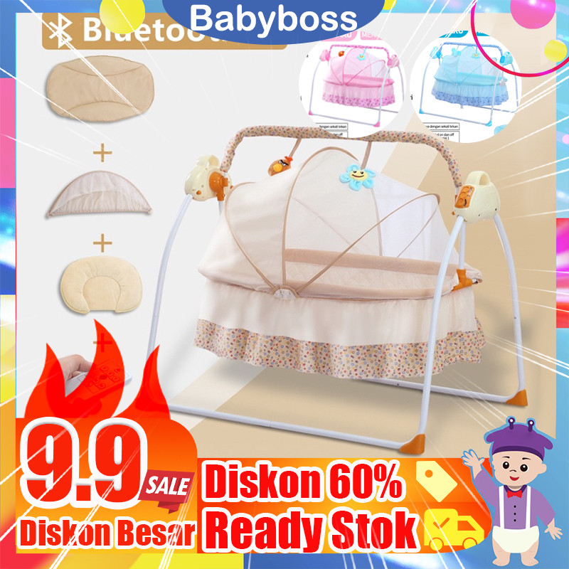 Ayunan Bayi Otomatis  Ayunan Bayi listrik berusia 0-3 tahun Dapat dilipat Multi-fungsi elektrik box 