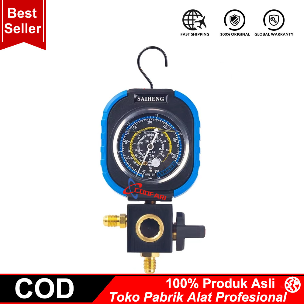 Manifold AC Value R32 R410a R22 Single Gauge