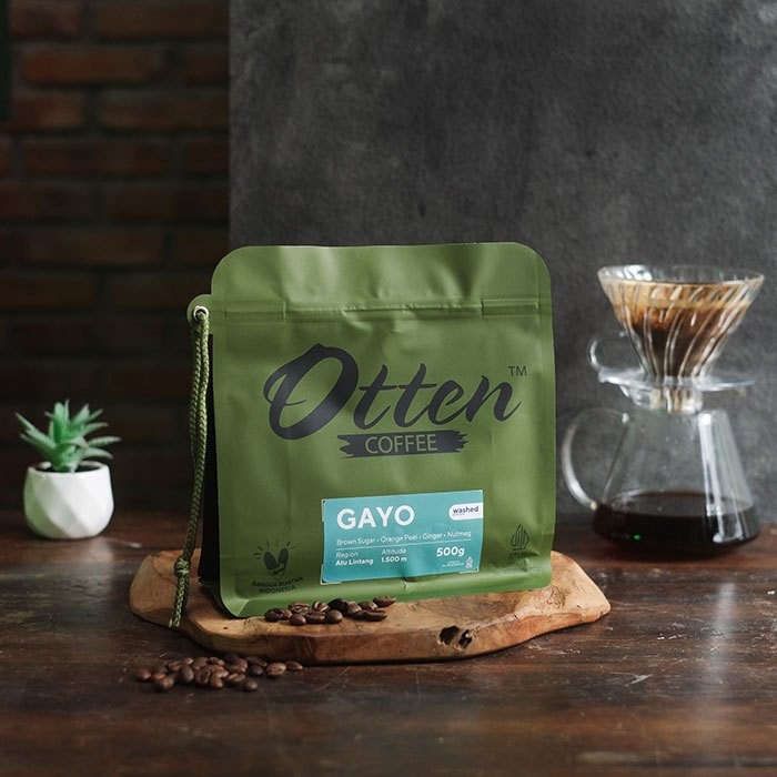 

JAMIN MURAH !!!Kopi Arabica Aceh Gayo Atu Lintang 500g - Biji / Bubuk Single Origin Otten Coffee Roasted Beans(BISA LANGSUNG ORDER)