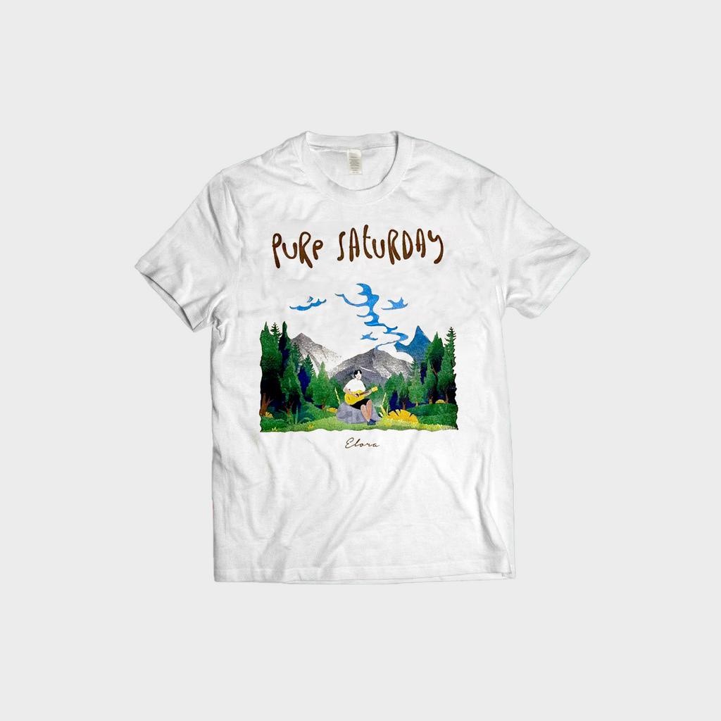 T-shirt Band Pure Saturday Elora Ivory