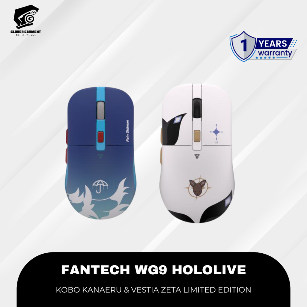Fantech WG9 WG-9 Wireless Gaming Mouse HOLOLIVE EXCLUSIVE Limited Edition Kobo Kanaeru Vestia Zeta