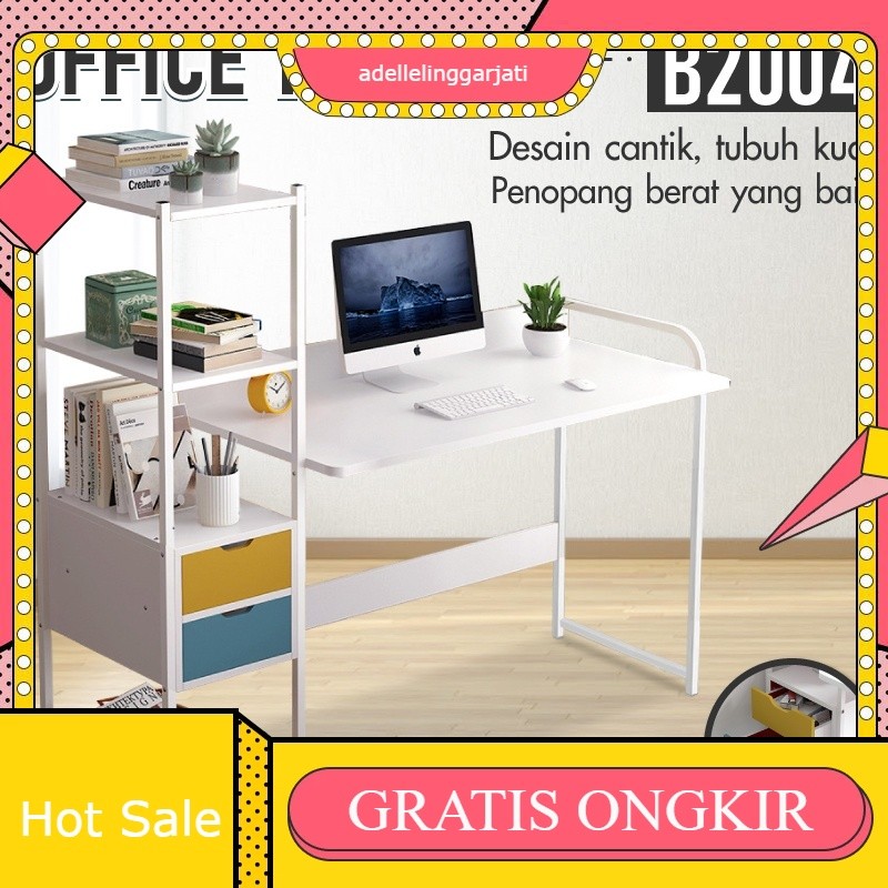 Sport Meja Belajar Meja Kerja Kantor Komputer Laptop Office Table Minimalis WHITE B2004S