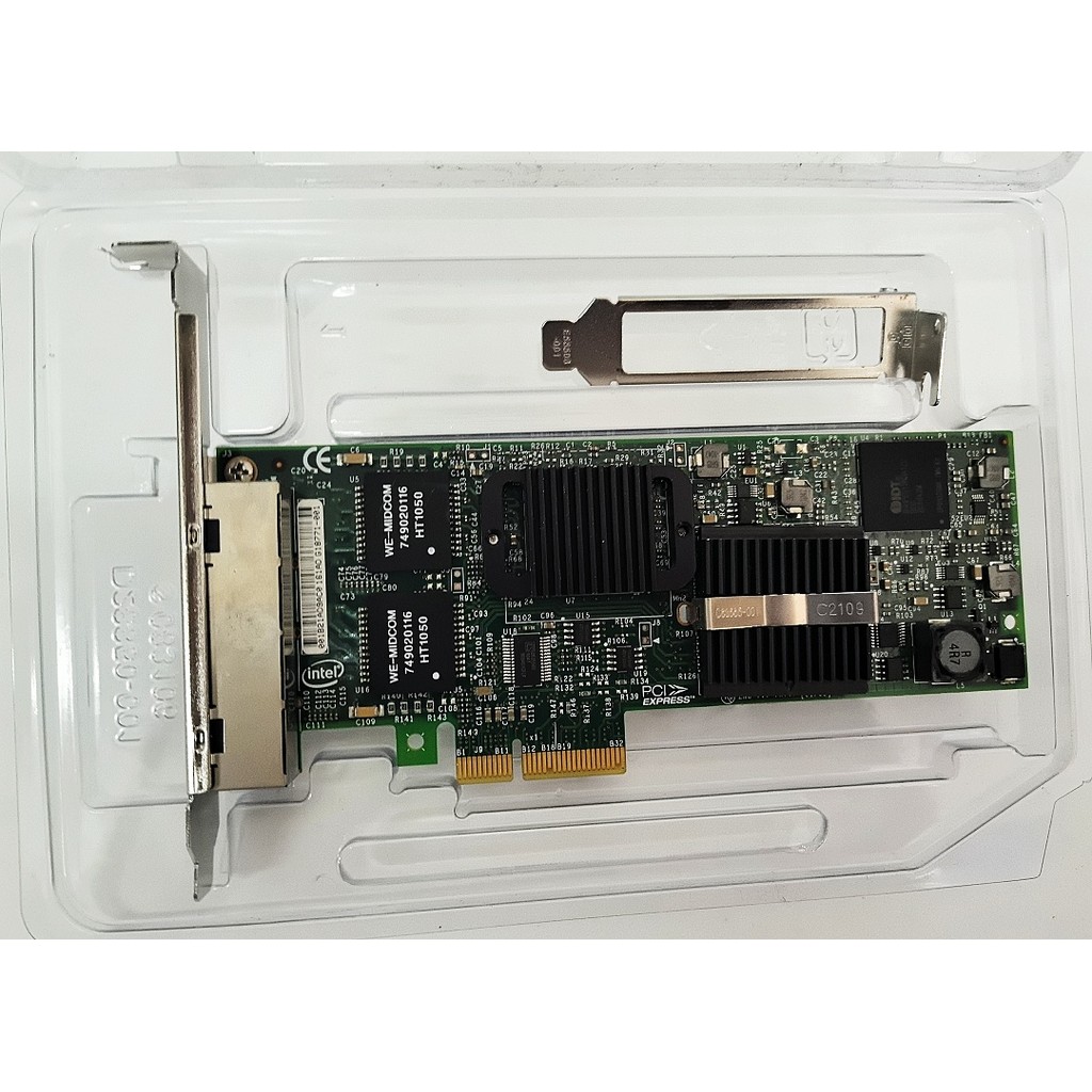 Genuine INTEL 82576GB E1G44ET2 0HM9JY 0H092P 0YT674 Network Card Quad Port RJ-45 Ethernet