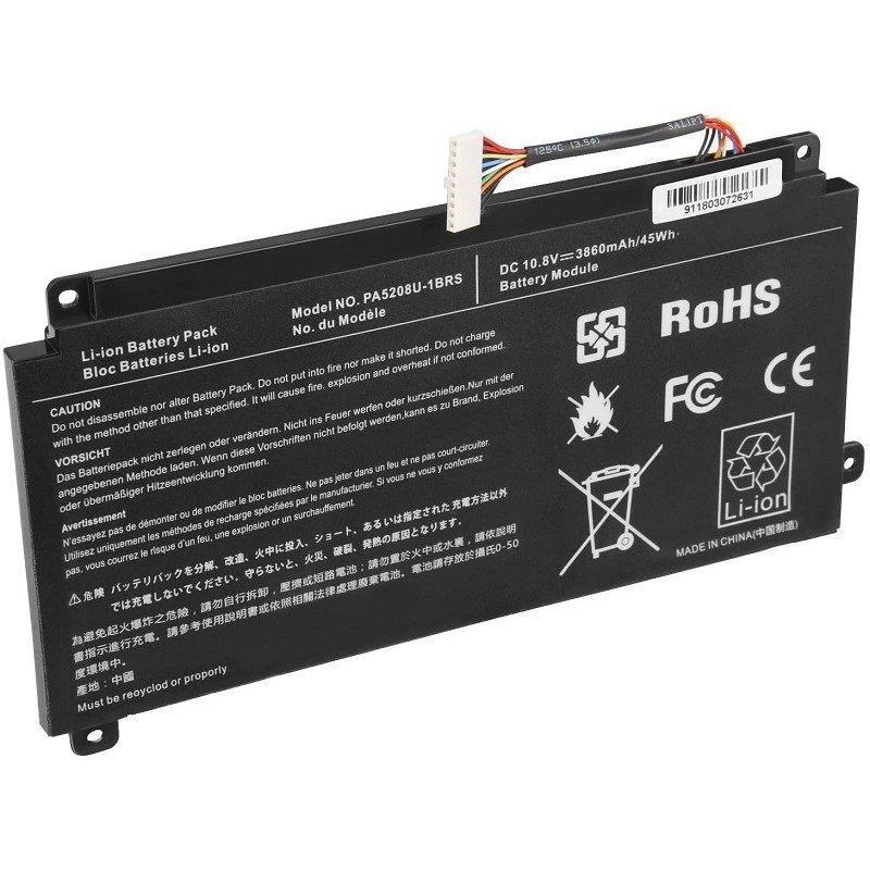 Baterai Batray Laptop  Toshiba Satellite E45 E45W P55W PA5208