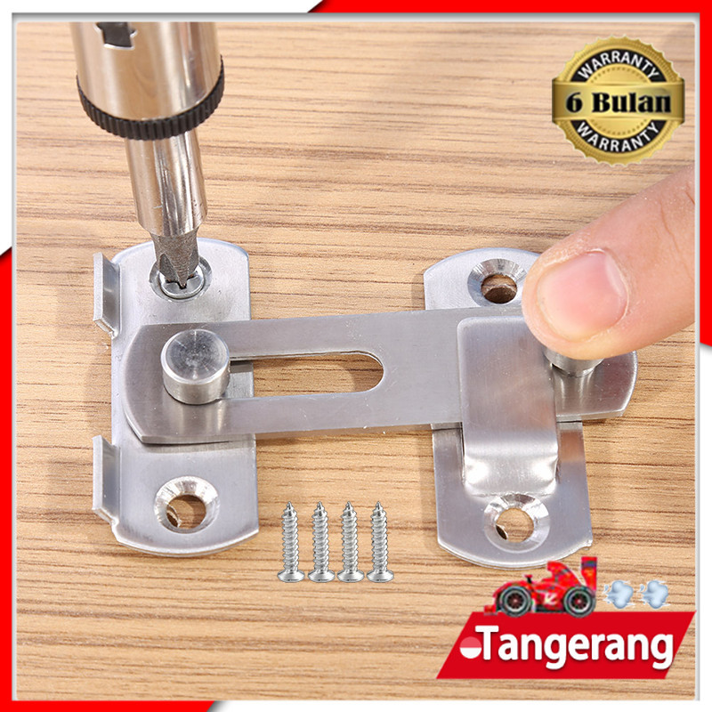 Grendel Overpal Gembok Selot / Kunci Pintu Geser Grendel / Kait Pintu Lemari Gembok Selot Sliding Do