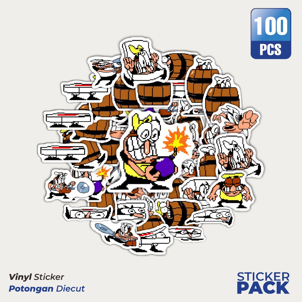 

Stiker Vinyl Pizza T Pepi V23 Waterproof Aesthetic- Untuk Laptop, Motor, dan Helm - Paper Stationery Pack