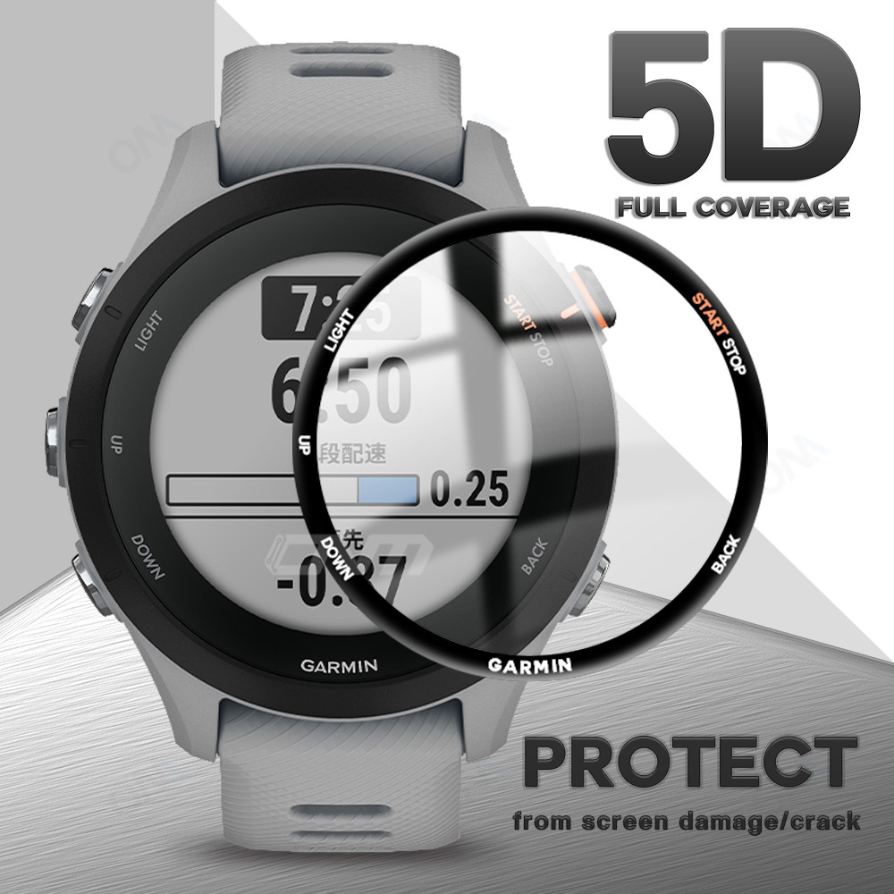 5D Protective Film for Garmin Forerunner 255 255S 245 945 45S 158 Screen Protector Cover Smart Watch