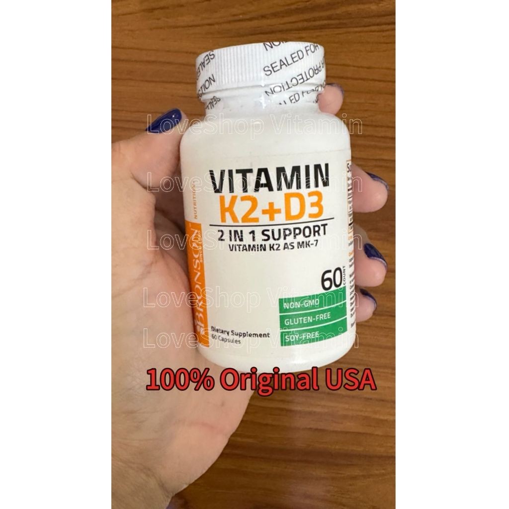 BRONSON D3 K2 5000 10000 IU K2 D3 100% ORIGINAL USA ASLI MURAH suplemen kesehatan vit vitamin origin