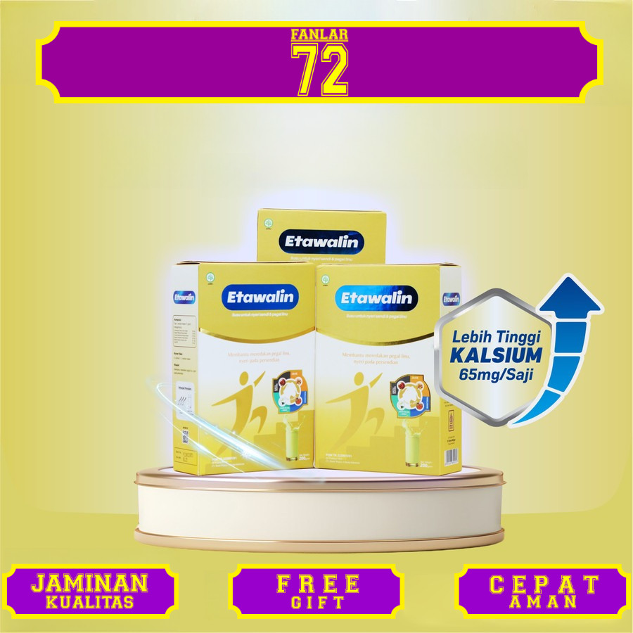 

Paket 3 Box Etawalin Susu Kambing Etawa Tingkatkan Kepadatan & Kesehatan Tulang Sendi Isi 200 Gram