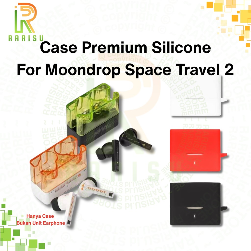 Case MOONDROP Space Travel 2 Casing Cover Silicone Premium Protective + Carabiner