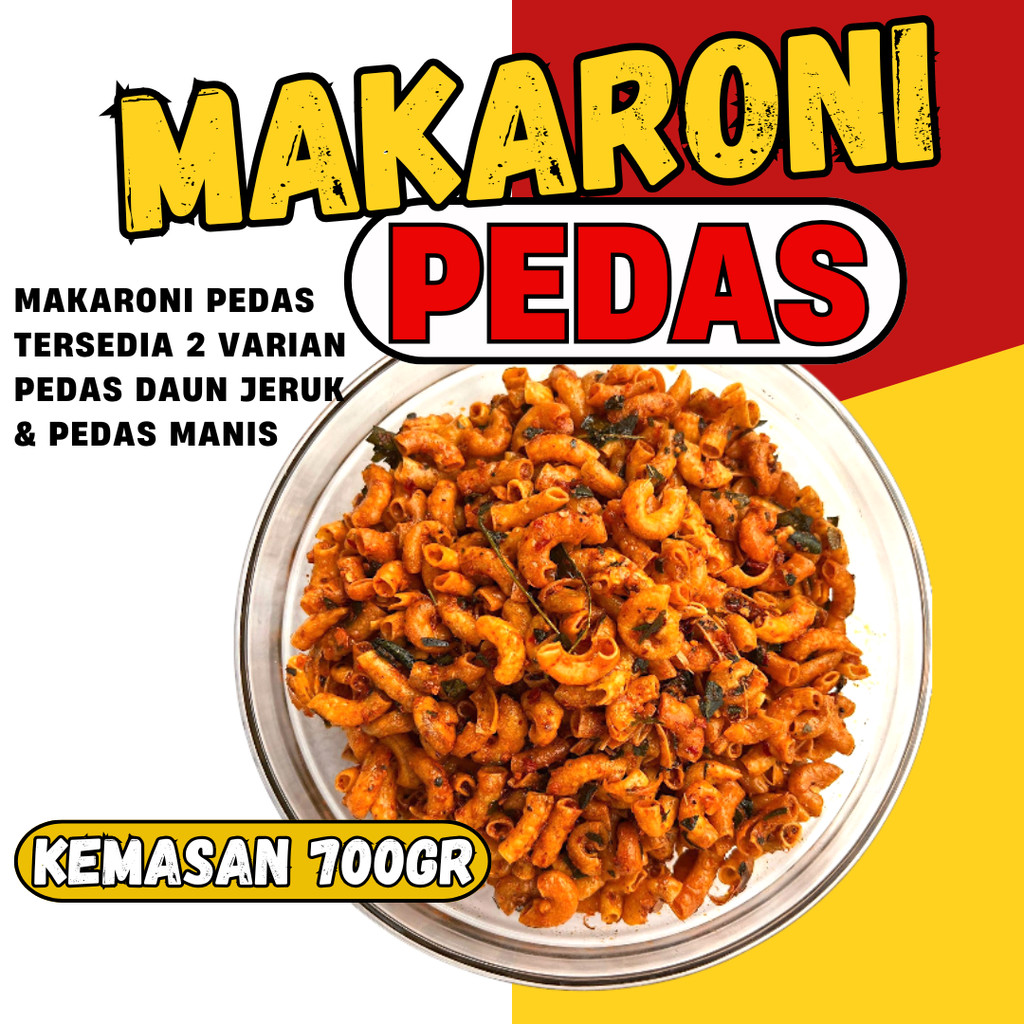 

Makaroni Pedas Makaroni keriuk pedas daun jeruk 700gram