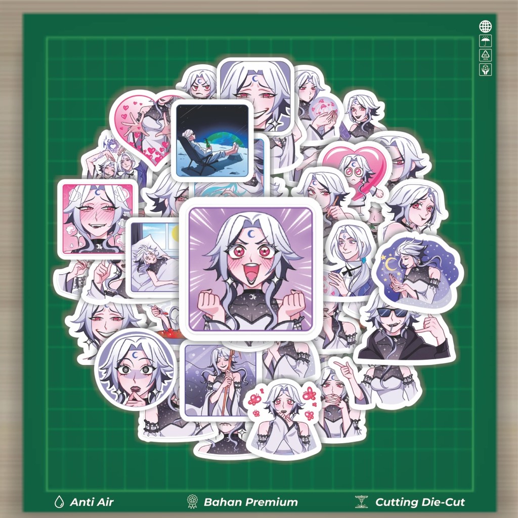 

HOT 50 PCS STIKER Stiker Funny Character Yann The Moon Princess Stiker Fashion Cars Decal Dingin Kartu Album Custom Vinyl Anti Air- Sticker Aesthetic Buku Journal Koper Casing HP Tablet Laptop Helm Motor Botol Minum