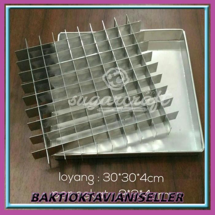 Loyang sekat 30cm / loyang cake potong - Warna