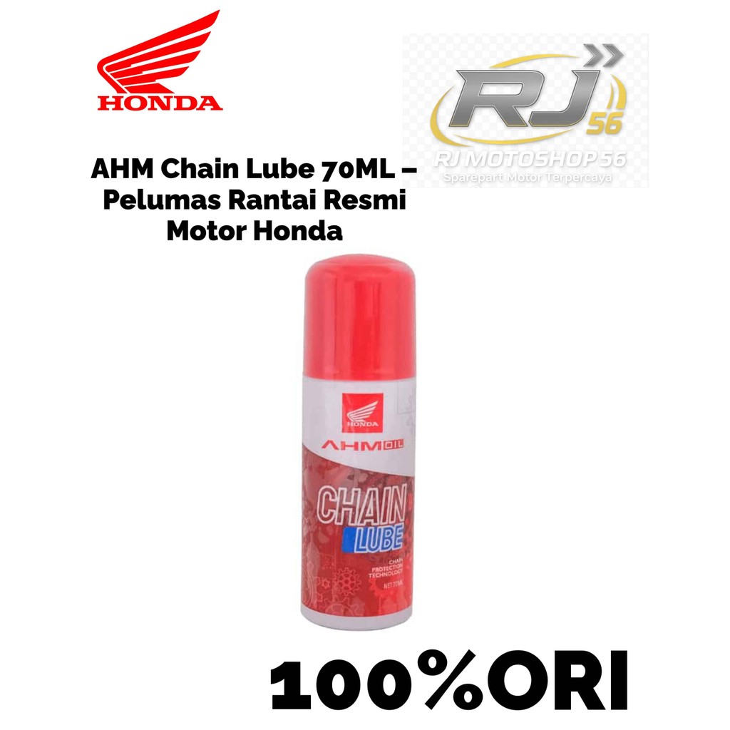 100% ORI AHM Chain Lube 70ML – Pelumas Rantai Resmi Motor Honda ACL70ML
