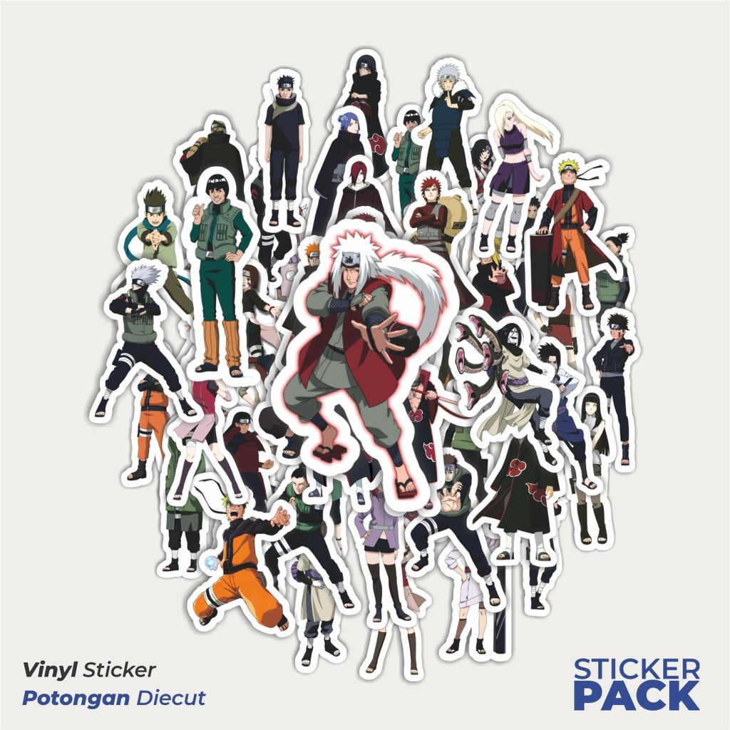 

Stiker Vinyl Anime Naruto Waterproof Aesthetic Untuk Laptop, Motor, dan Helm - Paper Stationery Pack