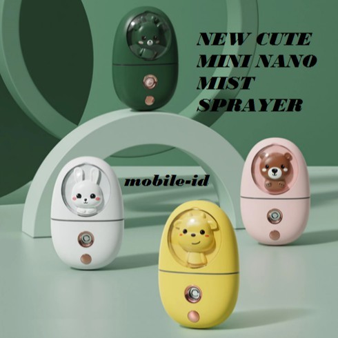 V Glow - Mini Nano Spray Boneka Gepeng 35ml Nano Mist Premium Nano Cute Nano Lucu