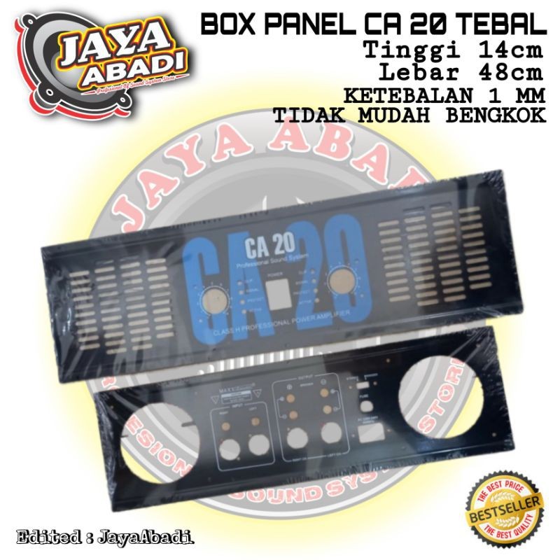PANEL DEPAN BELAKANG POWER AMPLIFIER CA20 PLAT TEBAL 1MM