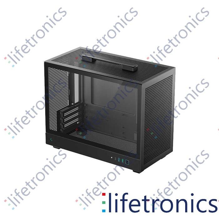 Deepcool CH160 Plus Black M-ATX Casing Komputer Glass