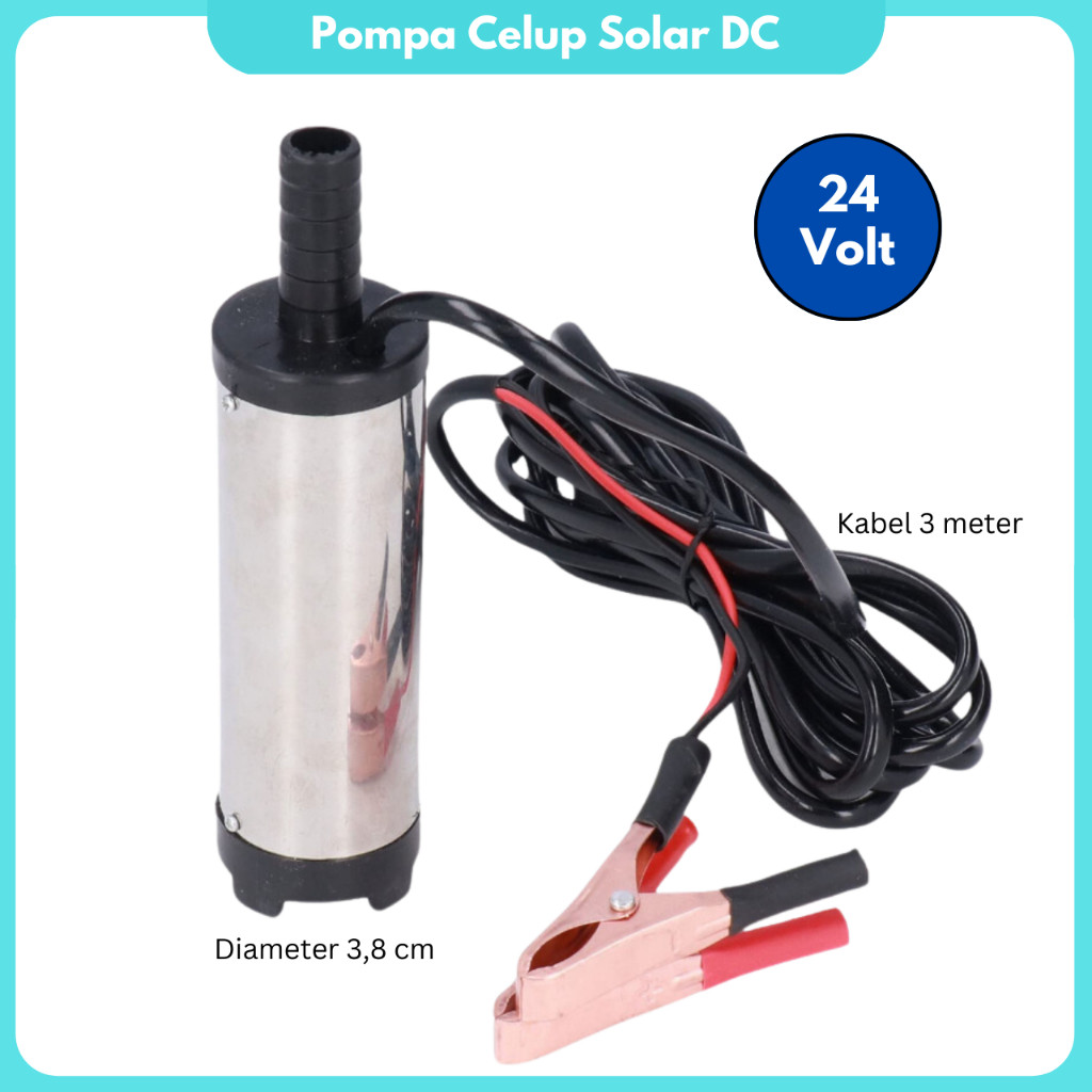 Pompa Celup Minyak Solar Mini DC 24V Mesin Pompa Air Sedot Solar Pompa Minyak Solar DC 24 volt