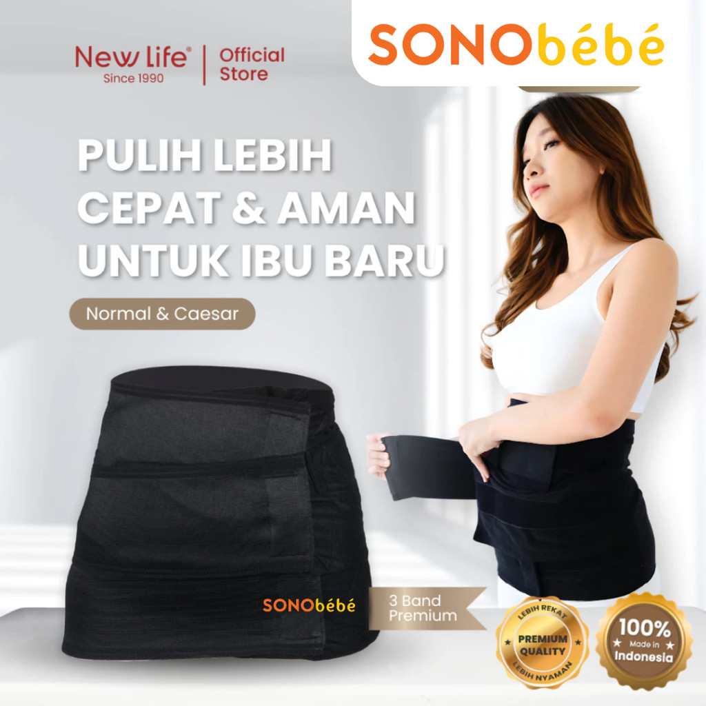 Korset New Life 3 Band Premium Korset Pasca Melahirkan Caesar Korset Ibu Melahirkan Korset Pelangsin