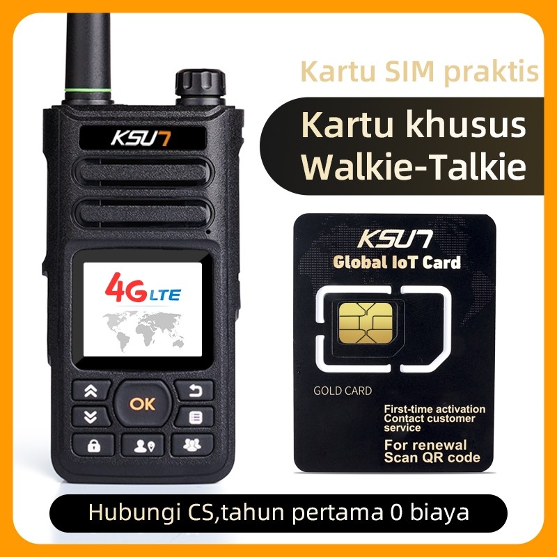 KSUN X-TFSI Walkie Talkie SIM Di Indonesia Aktivasi instan ZL10 ZL40 ZL8668 CT58