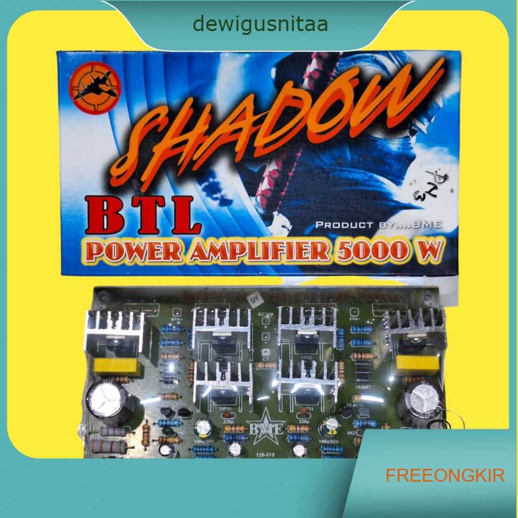 KIT POWER AMPLIFIER 5000 WATT BTL SHADOW SNIPER