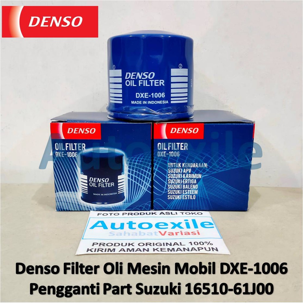 Denso DXE-1006 Engine Oil Filter Saringan Oli Mesin Mobil APV Baleno Carry Ertiga Karimun Esteem Est
