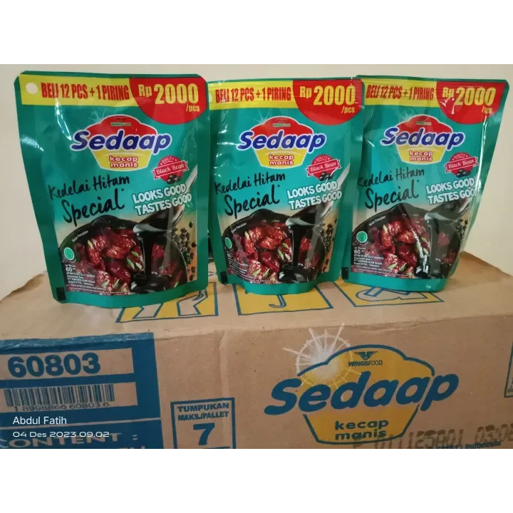 [GROSIR] KECAP MANIS SEDAP 48 PCS X 77gr ISI REFILL SEDAAP SACHET KECIL POUCH UNILEVER 18ml ECER REN