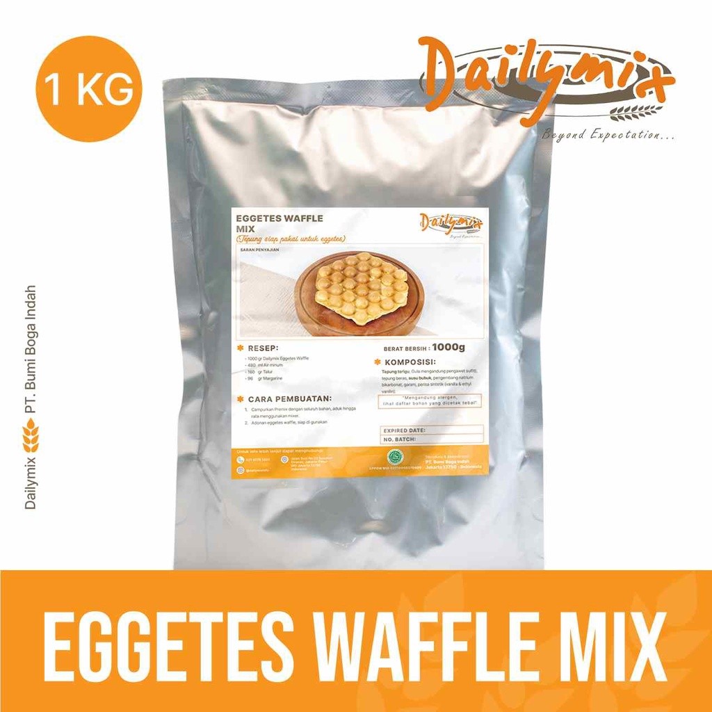 ( Dailymix ) Tepung Premix Eggetes Waffle / Egg Waffle / Waffle Egg / Waffle hongkong