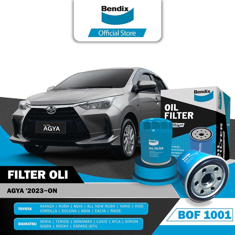Bendix Filter Oli Saringan Oli Mobil Toyota Agya 2023-On - BOF1001
