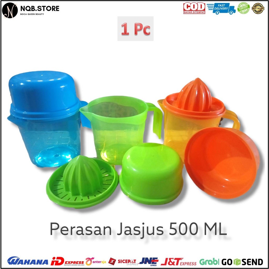 NQB - Perasan Jeruk PLASTIK JASJUS Set 3in1 Alat Peras Lemon Manual MURAH Limau Jus