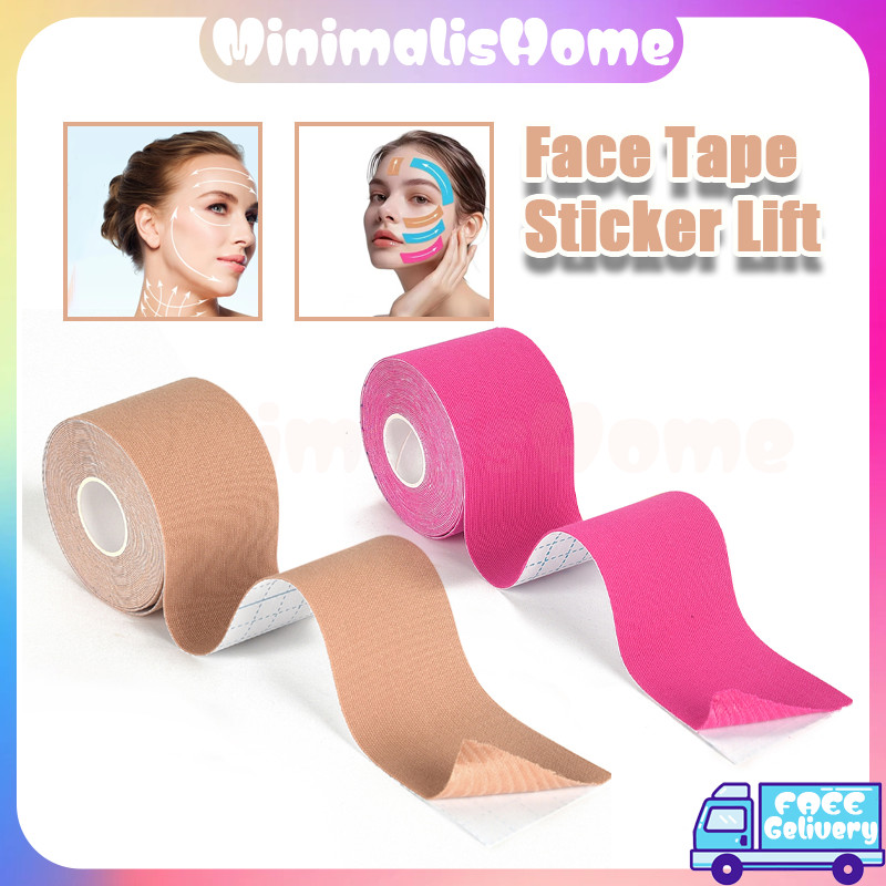 Face Lift Tape V Shape/Pengencang Wajah Anti Keriput Stiker Roll/Face Lift Patch V Shape Shaped Face