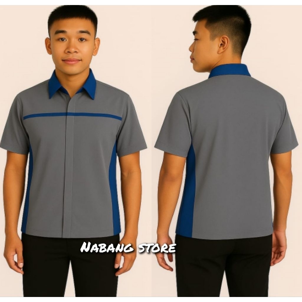 RIRUSHOP DV Baju Seragam Kerja Unisex , Baju OB, Baju Cleaning Service , Kemeja Seragam Kerja Lapang