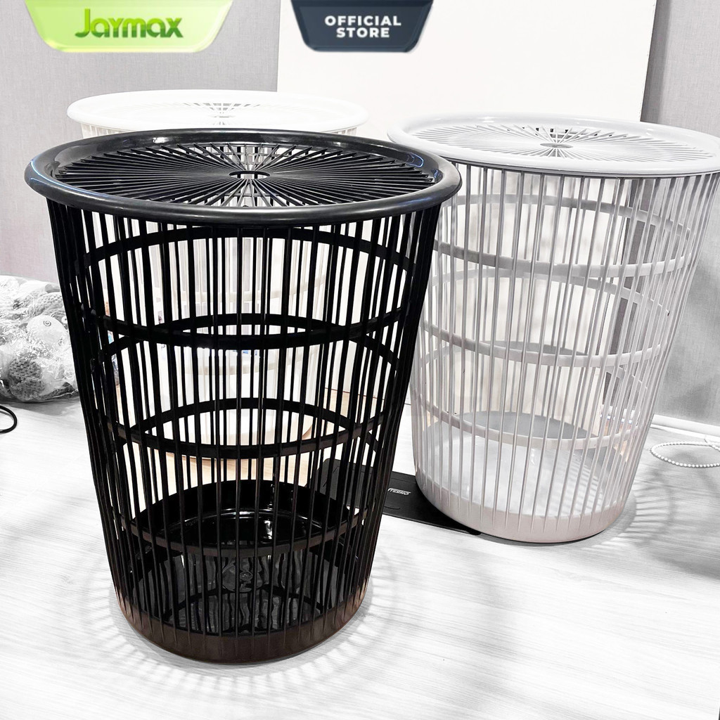Keranjang Baju Kotor Bulat Dengan Tutup Keranjang Laundry Basket Keranjang Pakaian Serbaguna