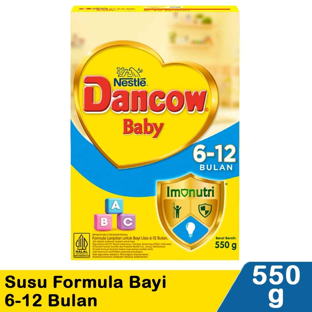 DANCOW BABY SUSU FORMULA BAYI 6-12 BULAN  550g
