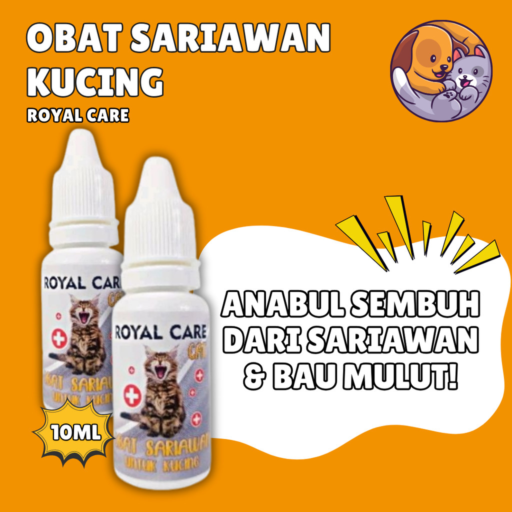 Royal Care Obat Sariawan & Bau Mulut Kucing 10 ML | Obat Tetes Sariawan Kucing