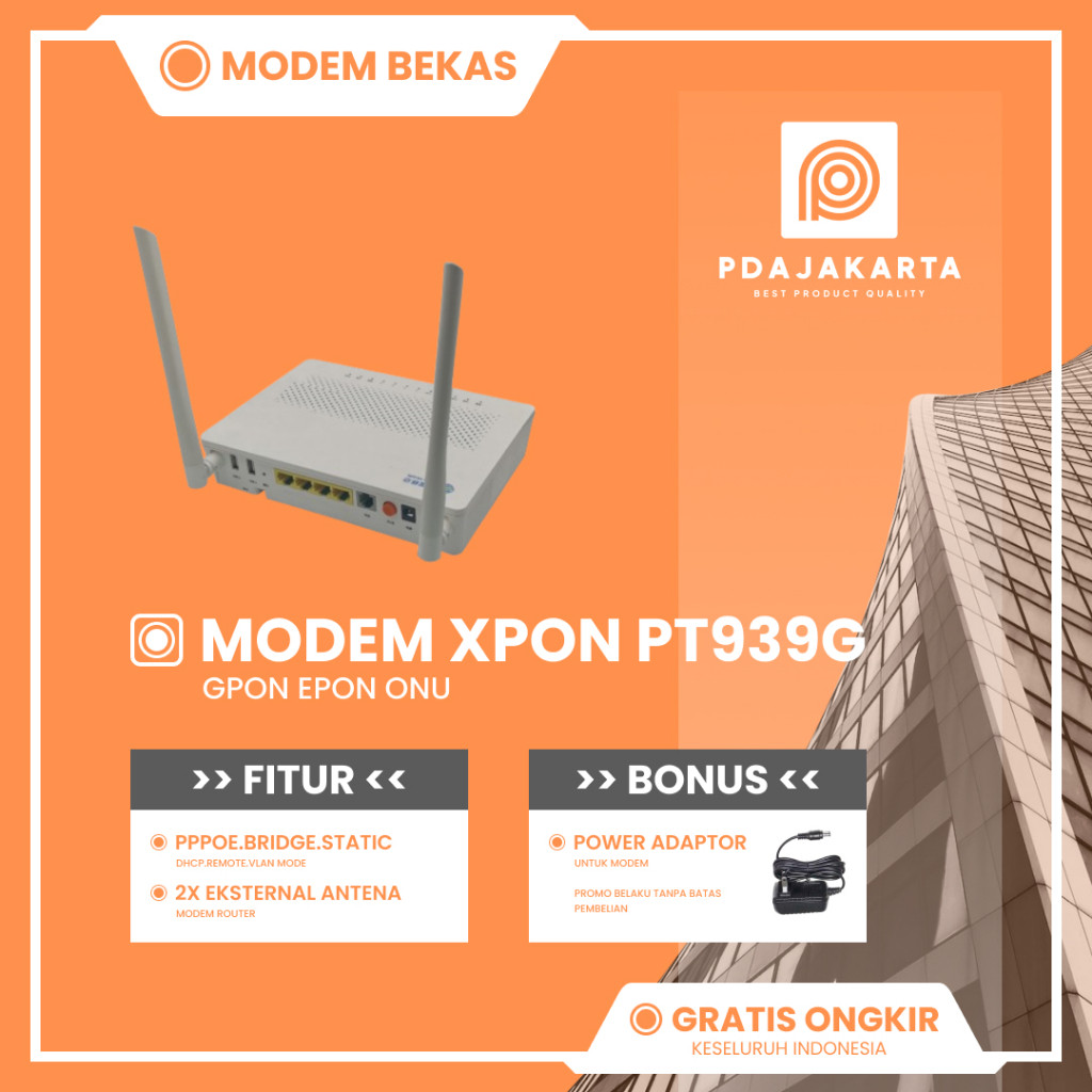 Modem Xpon PT939G Gpon Epon Onu Dual Band Gigabit Modem Bekas Original