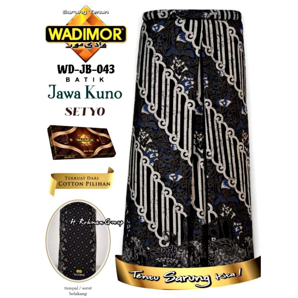 Sarung Wadimor Original Motif Batik Jawa Kuno | Sarung Wadimor Premier | Sarung Pria Dewasa | Sarung
