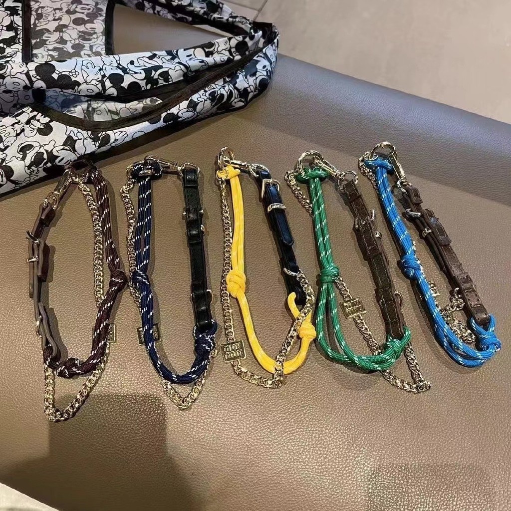 New MIUMIU flat replacement rope nylon pendant new hot sale adjustable temperament cool style fashio