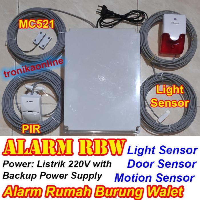 Alarm RBW Sarang Rumah Burung Walet LIGHT DOOR MOTION triple SENSOR Z3 CVJA