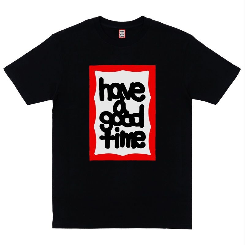 Have a good time - Tshirt booked black & white tee