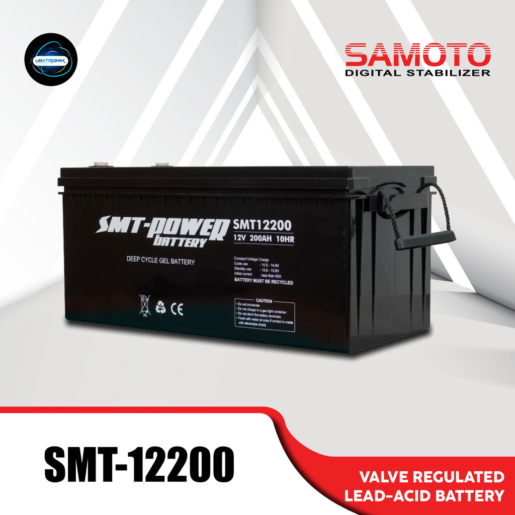 Battery Aki SMT12200 VRLA Kering MF SLA Baterai SMT-Power 12v 200ah