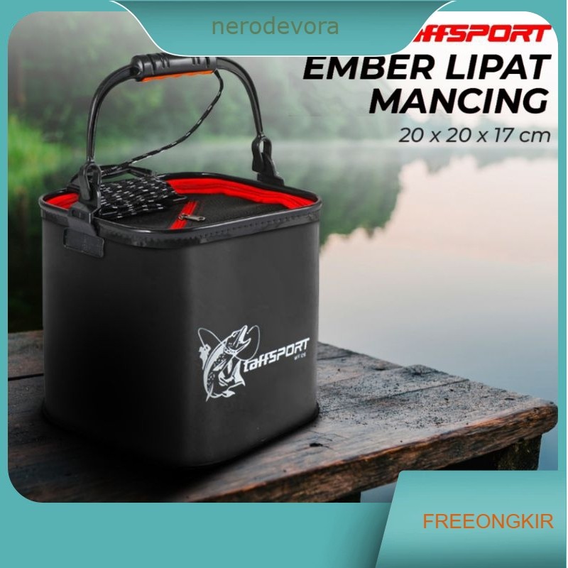 Tas Mancing Ember Lipat Mancing Ikan Folding Bucket Handle